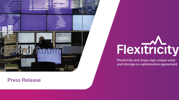 Flexitricity and Axpo sign unique solar and storage co-optimisation agreement
